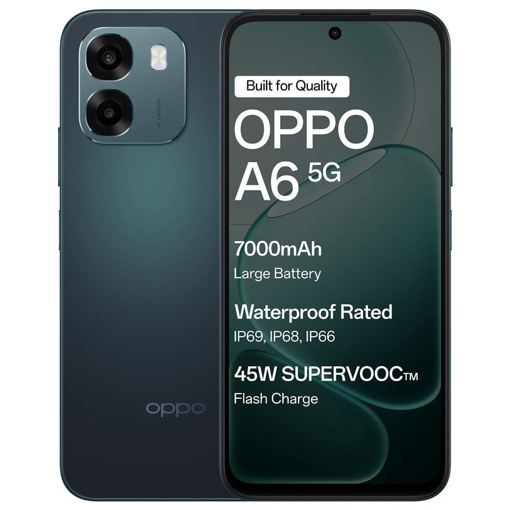 Oppo A6 5G 4+128GB CPH2785 Sapphire Blue at Babloo Mobile, Ankleshwar