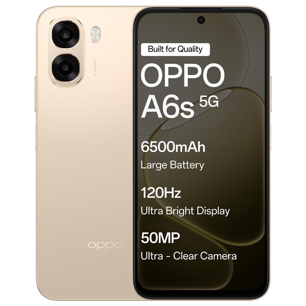 Oppo A6s 5G 4+128GB CPH2889 Aurora Gold at Babloo Mobile, Ankleshwar