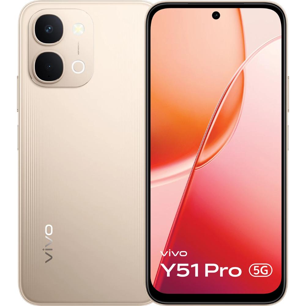 Vivo Y51 Pro 5G 8+256GB V2544 Golden Mist at Babloo Mobile, Ankleshwar