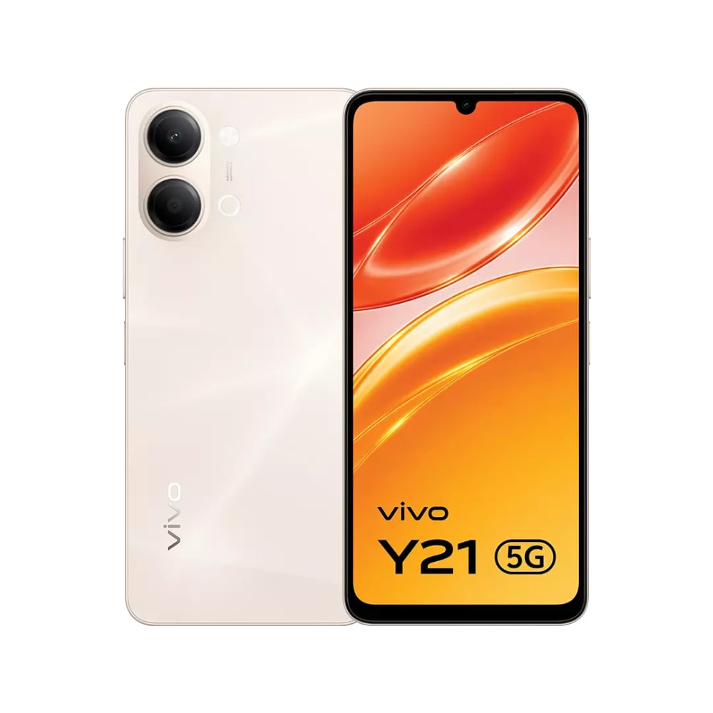 Vivo Y21 5G 4+128GB V2553 Straw Gold at Babloo Mobile, Ankleshwar