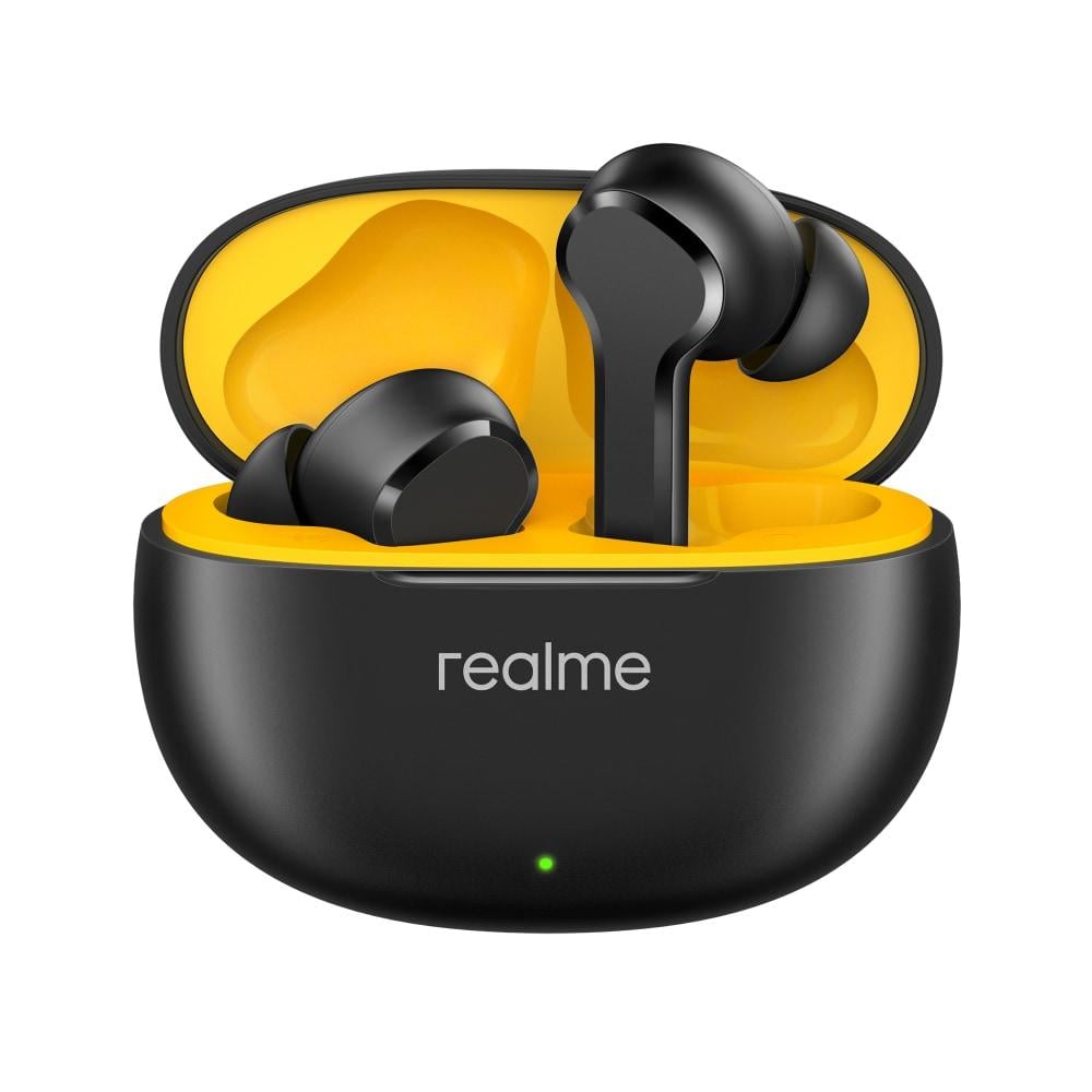 Realme Buds T110 RMA2306 Punk Black at Babloo Mobile, Ankleshwar