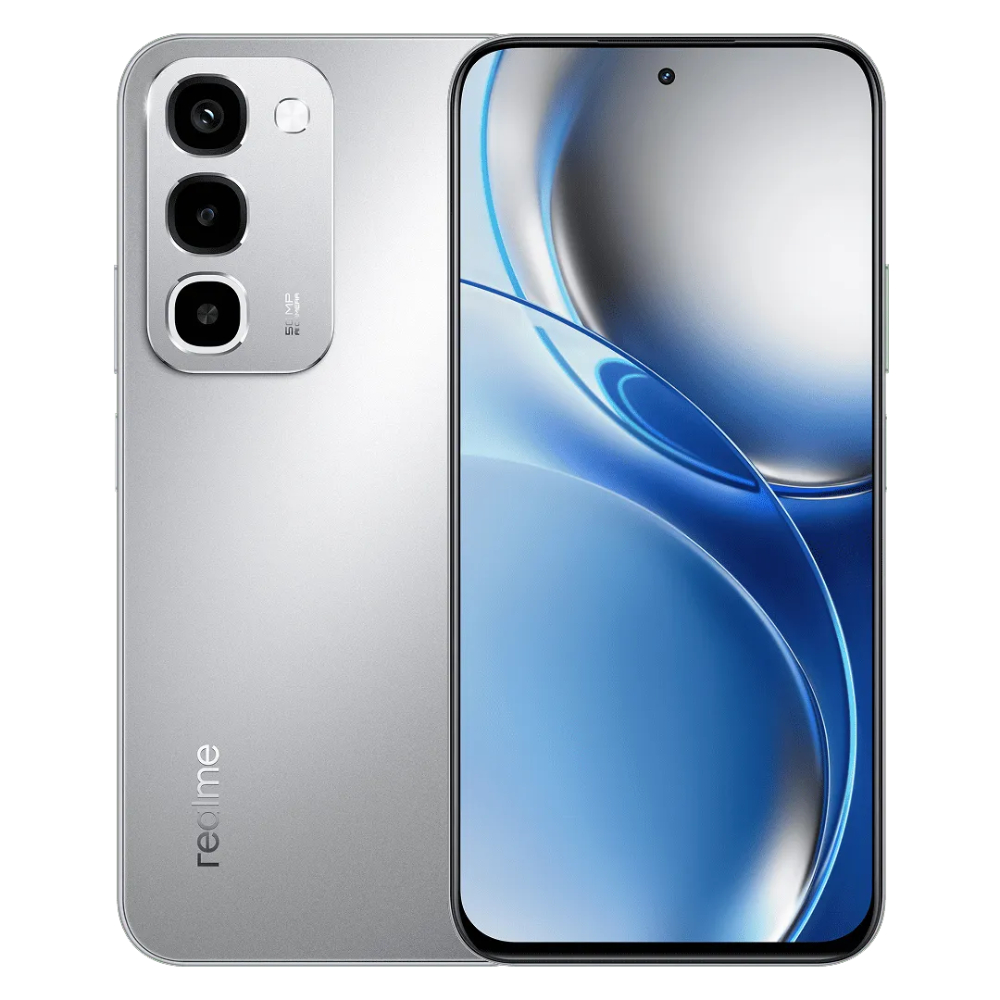 Realme P4R 5G 6+128GB RMX5266 Silver Glare at Babloo Mobile, Ankleshwar