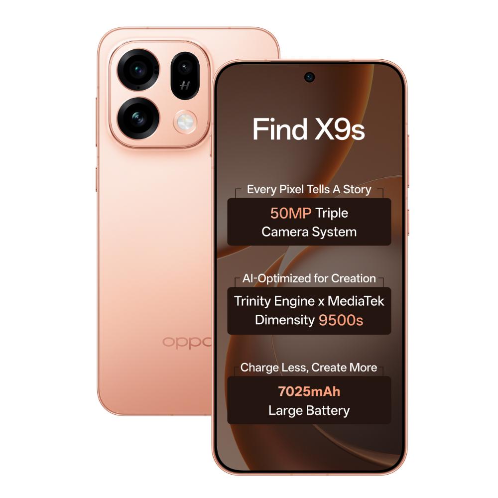 Oppo Find X9s 12+256GB CPH2873 Sunset Orange at Babloo Mobile, Ankleshwar