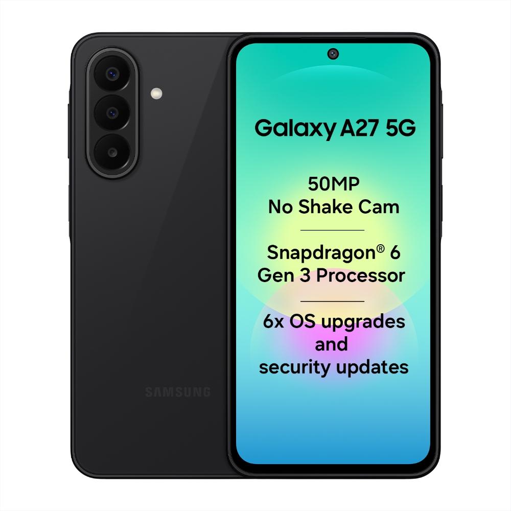 Samsung A276B Galaxy A27 5G 8+128GB Black at Babloo Mobile, Ankleshwar